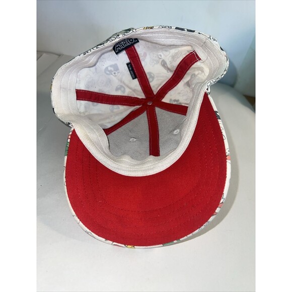 Super Mario Cap Flex Fitted White Mario Embroidered Med/Lg - Picture 9 of 11